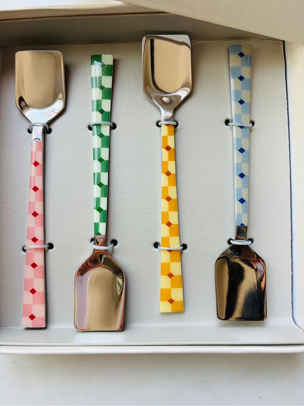 Rare! NWT Anthropologie Café Violette Stainless Steel Spoons, Set of 4 - Picture 7 of 7